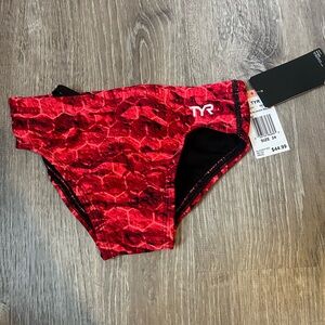 TYR Black and Red Swim Bottoms